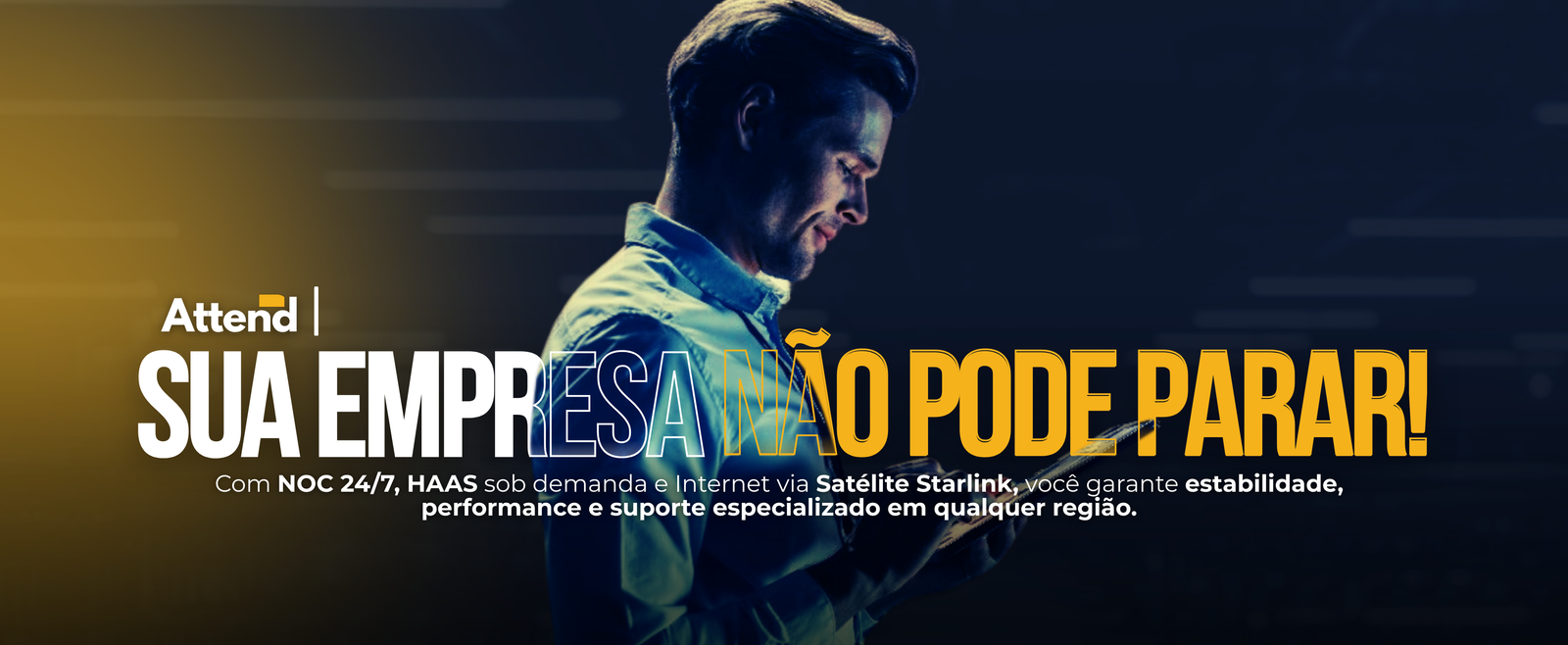 Mapa de atuação da Attend Services